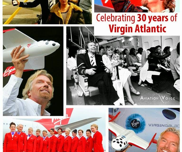 Celebrating 30 years of Virgin Atlantic