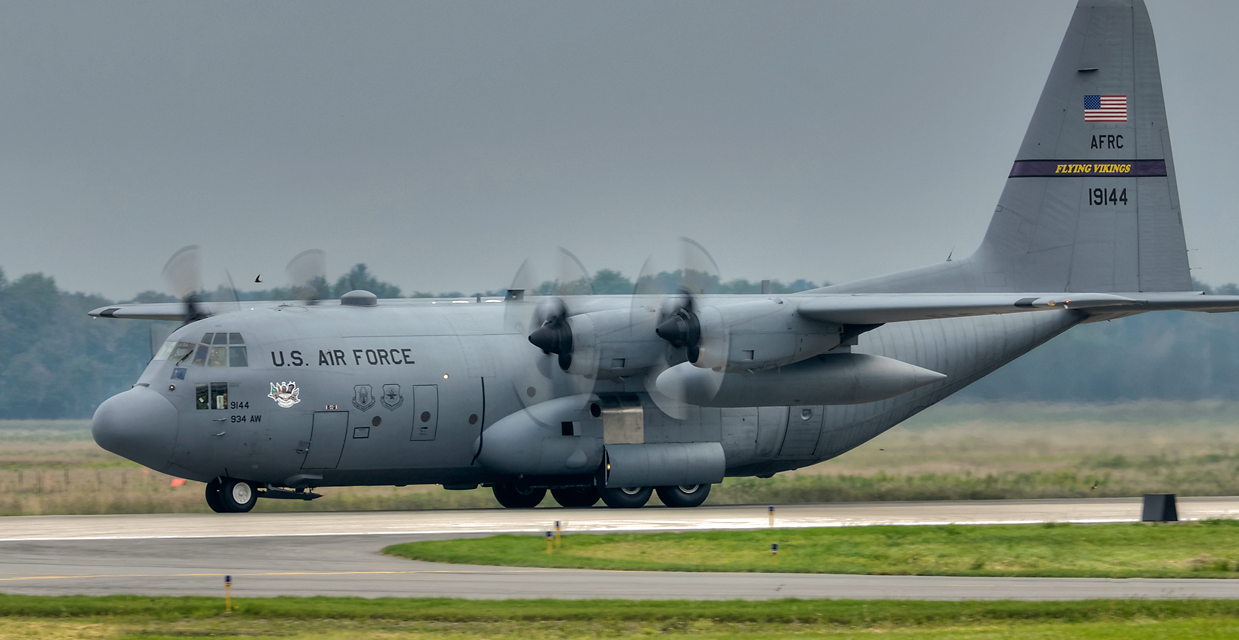 C-130 from the 934th AW “Flying Vikings” based out of Minneapolis/St. Paul MN