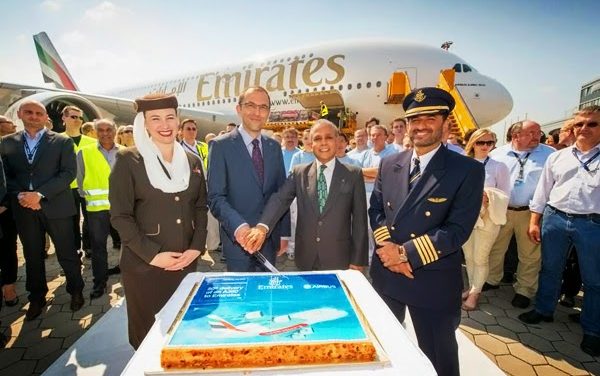 Emirates takes milestone delivery of 50th A380