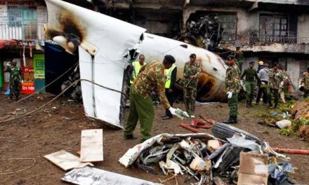 Cargo plane crashes in Kenyan capital, four crew feared dead