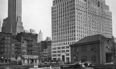 LOWER MANHATTAN: WHERE NEW YORK WAS BORN Lower Manhattan’s Downtown Skyport with two amphibious planes readying for…