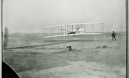 Today in 1903: Wilbur and Orville Wright made four brief flights at Kitty Hawk, North Carolina, with their first…