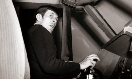 Leonard Nimoy visiting Boeing….:-))) We will miss you Mr. Spock.