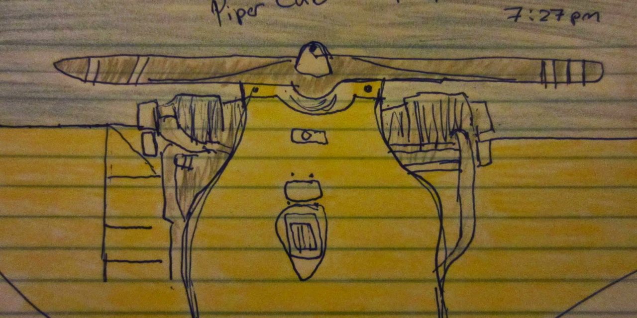 My sketch of a Piper Cub!