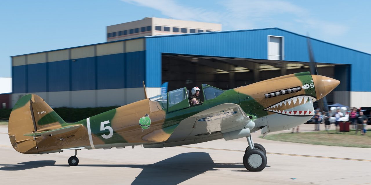 This P40 Warhawk is from The Cavanaugh Flight Museum’s (Addison Texas) Fall Flight days.