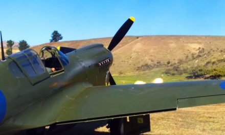 P-40 Kittyhawk Testing Her Machine Guns Will Make Your Day