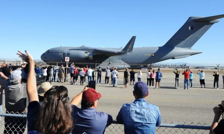 Last Boeing C-17 built in Long Beach takes flight as California aerospace era ends