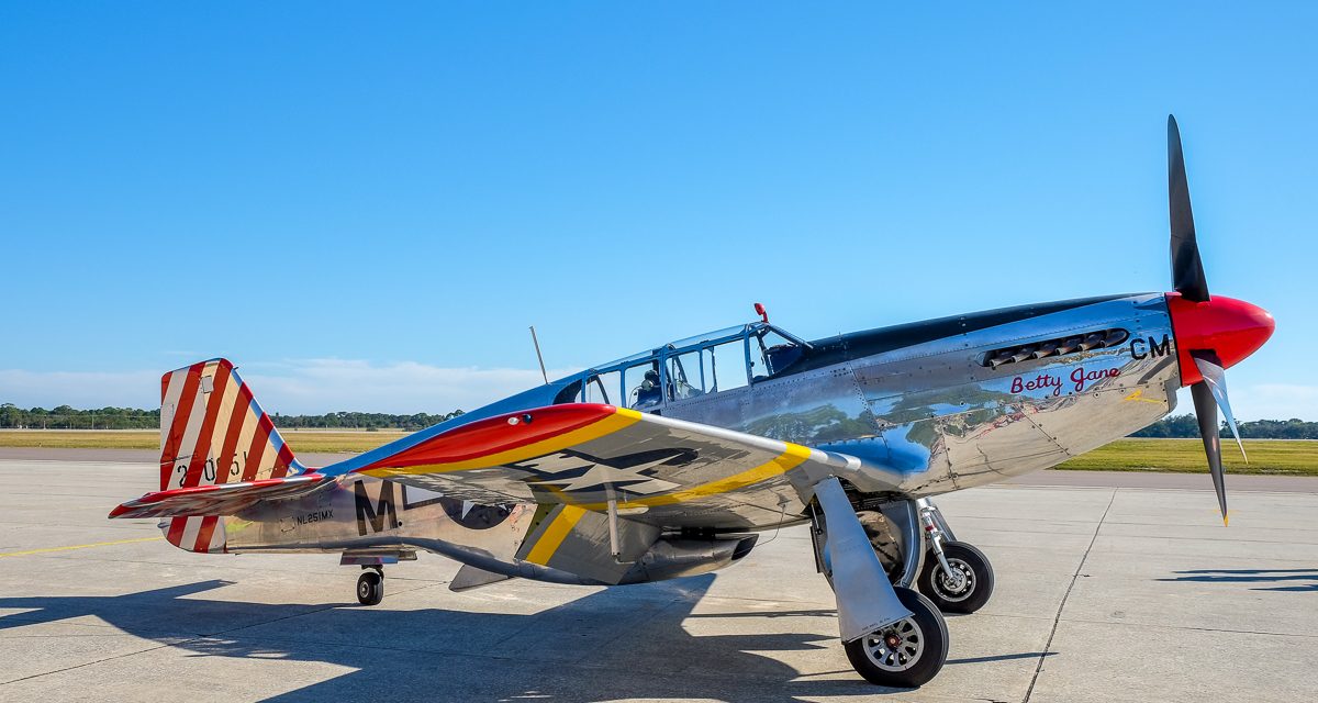 The Collings Foundation’s P-51 Mustang, “Betty Jane” during the Wings of Freedom Tour 2016.