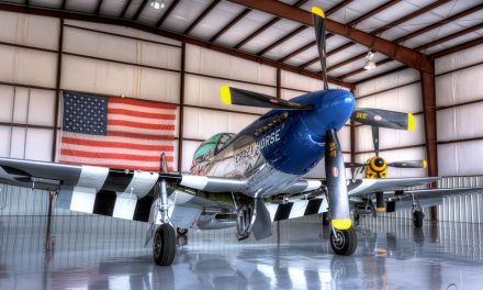 “Crazy Horse (2)” and “The Little Witch” in their Hangar at Stallion 51, Kissimmee, Florida.