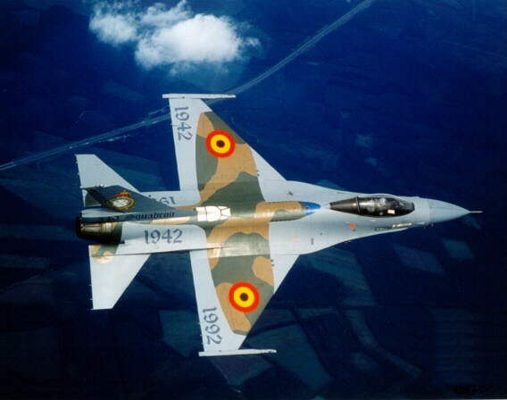 Stunning image of a F-16 with a Spitfire painted on. Image courtesy of http://www.voodoo-world.cz/falcon/info.html