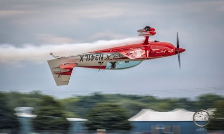 Patty Wagstaff flying the wire at AirVenture 2016