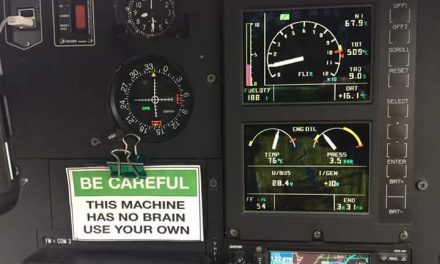 Special cockpit warning ⚠️