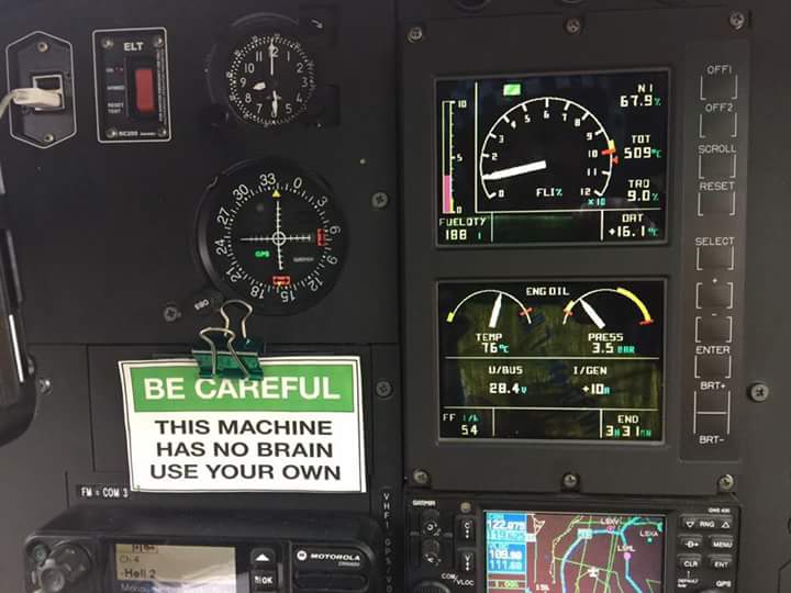 Special cockpit warning ⚠️