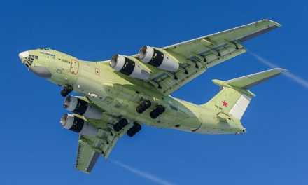 Il-478 (Il-78-M90A) in flight test, featuring  PS90 turbofans.