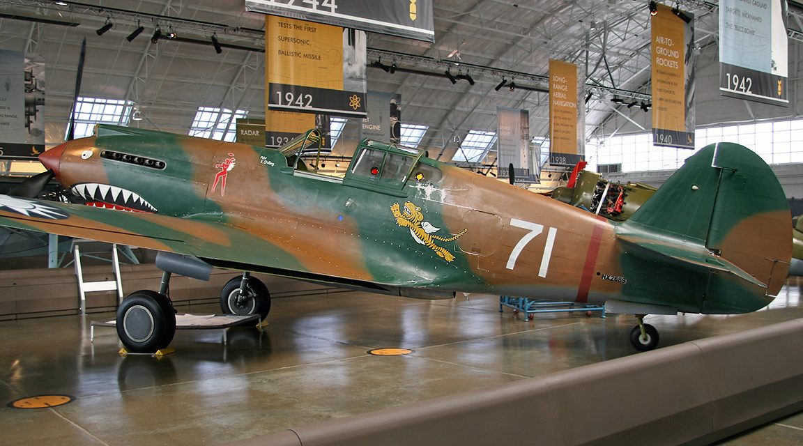 On display at the Flying Heritage Collection in American Volunteer Group (Flying Tigers) colors.