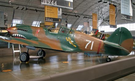 On display at the Flying Heritage Collection in American Volunteer Group (Flying Tigers) colors.