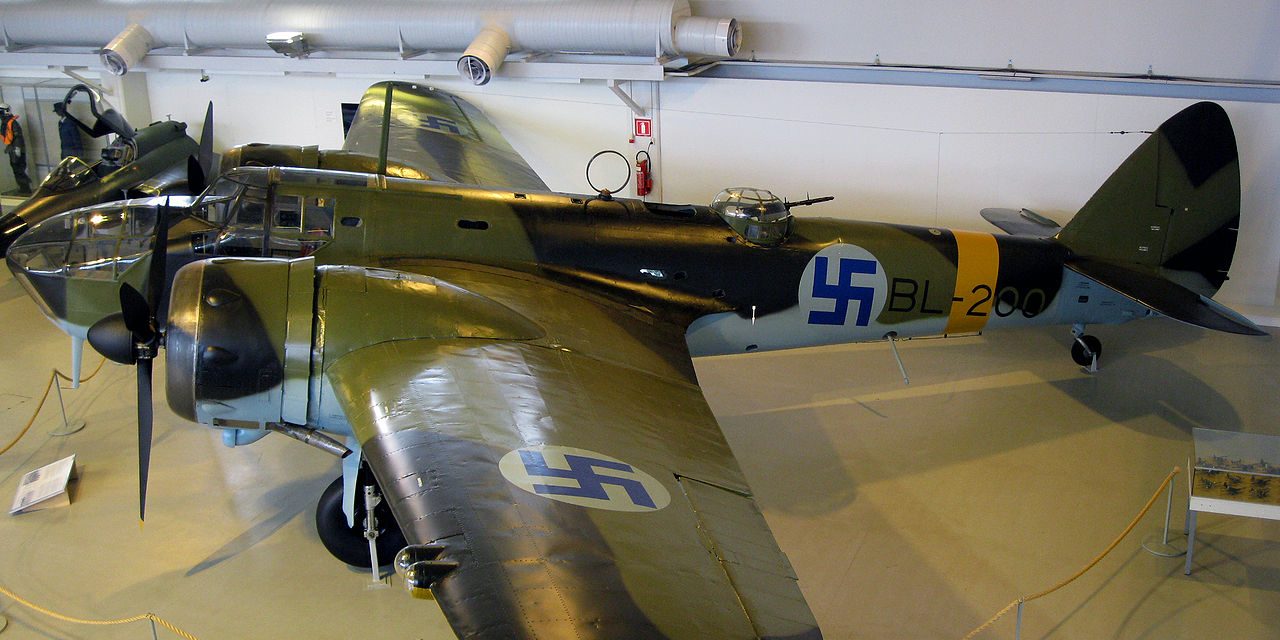 Bristol Blenheim Mk IV, BL-200, in Aviation Museum of Central Finland.