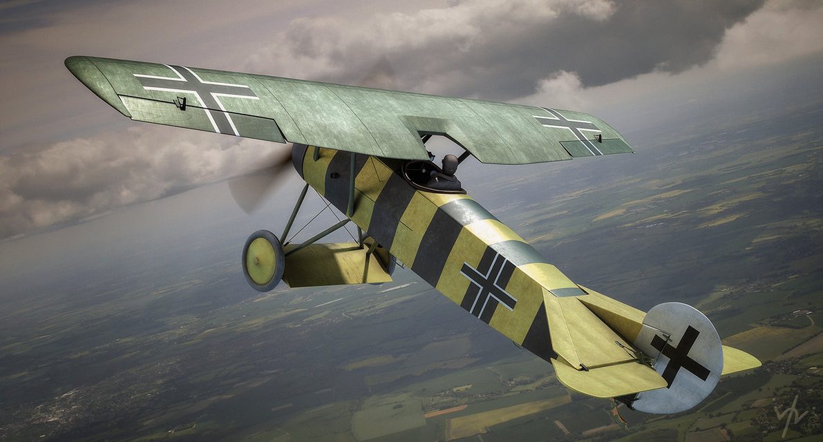 WWI German Fokker DVIII – circa October 1918 shortly before the end of hostilities.