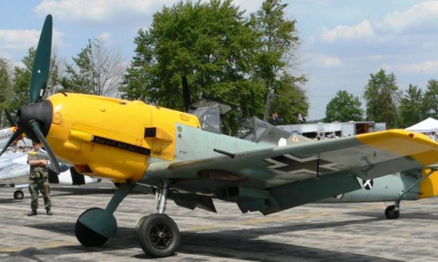 A “Me-109” – (more accurately a Bf -109). This is an E-4 variant.