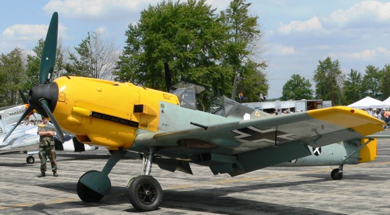A “Me-109” – (more accurately a Bf -109). This is an E-4 variant.