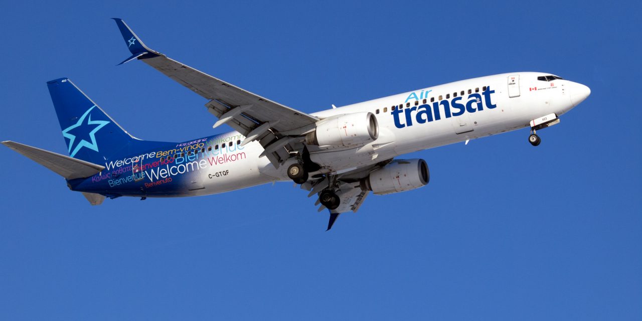 An Air Transat Boeing B-737-800 caught on final approach to CYWG / Winnipeg.