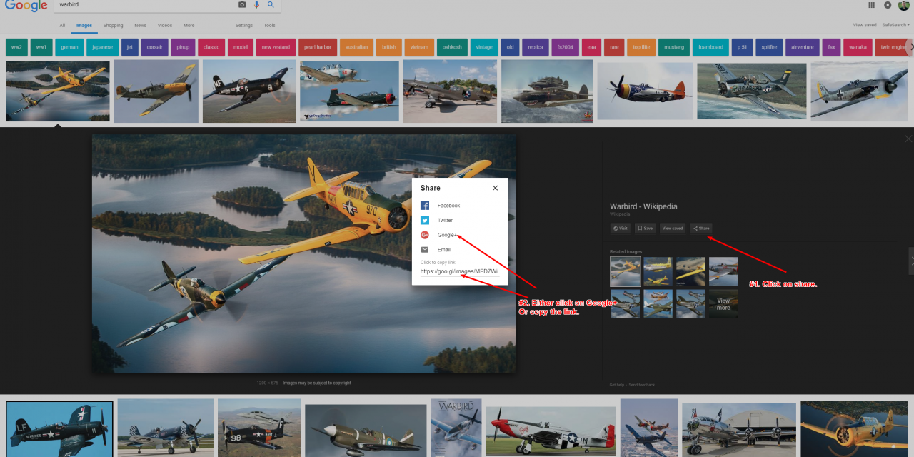 How to Share Photos on The Google+ Aviation Guild