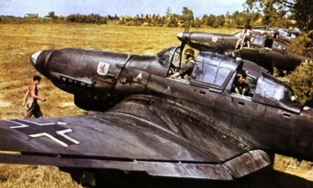 Junkers Ju-87Ds starting their engines on the Eastern Front, Spring/Summer 1943.