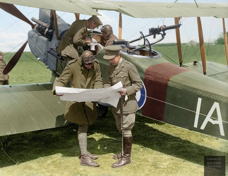 Here is another superb colorized photo of a British R.E.
