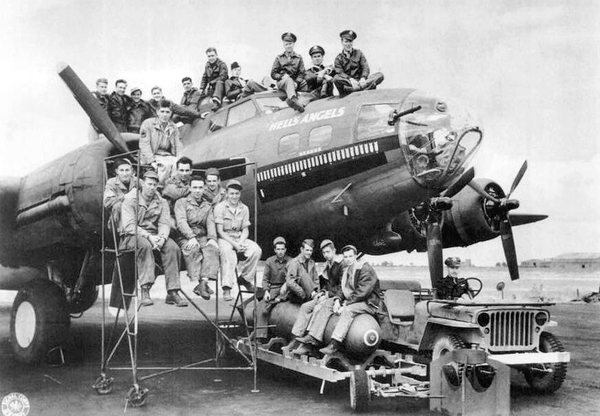 This B-17F, tail number 41-24577, was named Hell’s Angels after the 1930 Howard Hughes movie about World War I…