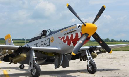 An F-51 “Mustang” (restoration) from the Korean War named “Was That Too Fast”