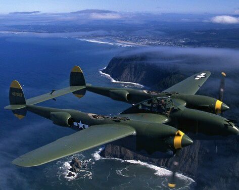 P-38 over the Pacific