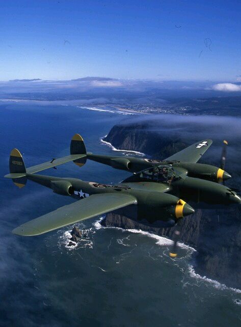 P-38 over the Pacific