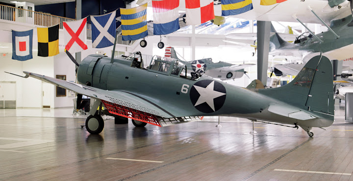 This SBD-2 was one of sixteen dive bombers of VMSB-241 launched from Midway on the morning of 4 June.