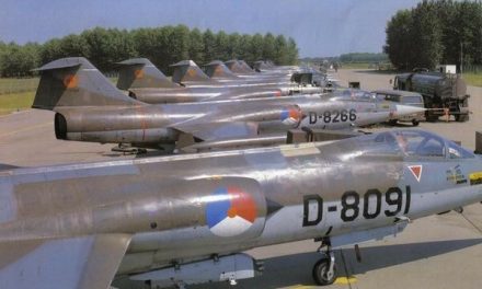 Dutch F-104 Starfighters, exported from the USA.