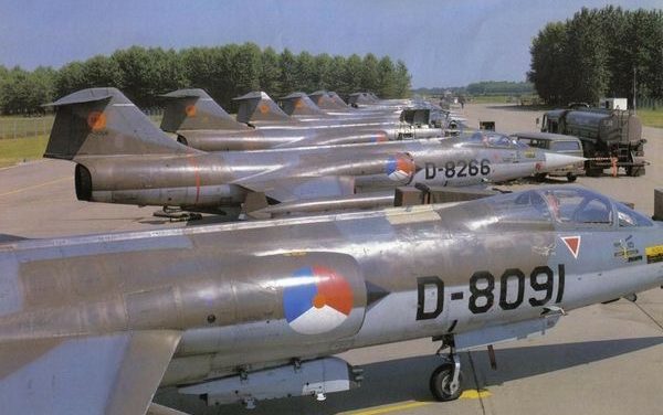 Dutch F-104 Starfighters, exported from the USA.