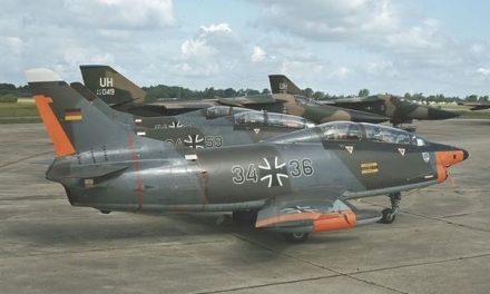 Bundersluftwaffe Fiat G.91s with F-111 Aardvarks behind them, taken sometime during The Cold War.