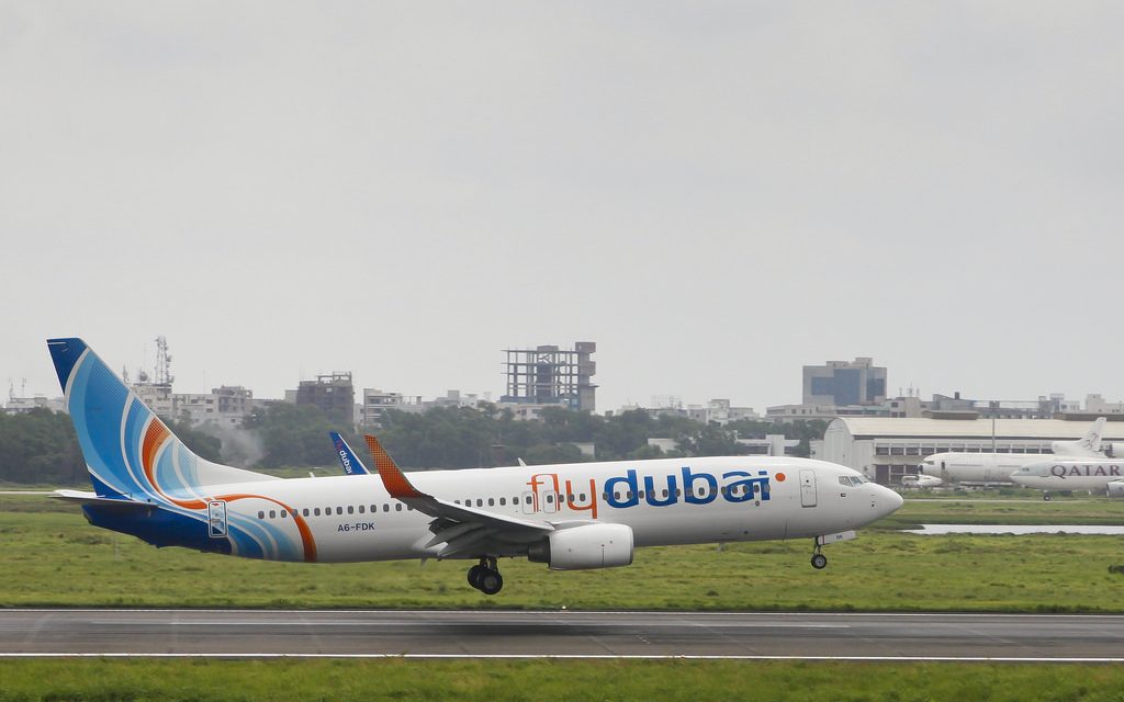 Flydubai Boeing 737-800 A6-FDK Lands at Dhaka Airport (DAC/VGZR)