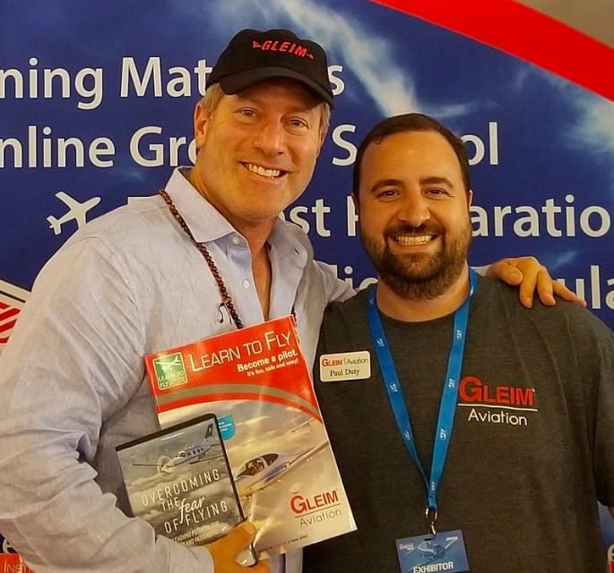 Helping inspire the next generation of #pilots with Paul Duty of Gleim Aviation at the EAA #OSH18 event last weekend.