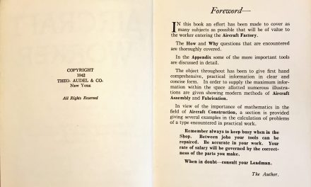 AUREL’S AIRCRAFT WORKER – 1942 – informational book