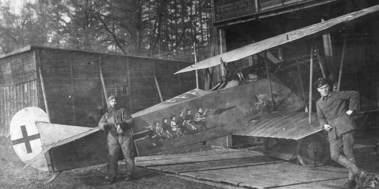 Here is another view of the German Fokker DVII of Wilhelm Scheutzel with its “Seven Swabians” motif from a post…