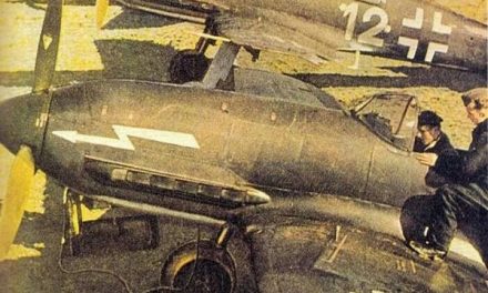 A row of Heinkel He-100s masquerading as fictitious “Heinkel He-113s”, 1940.