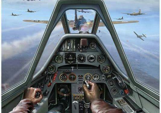 I recently posted this artwork to my WWII German Aviation collection. It is amazing!