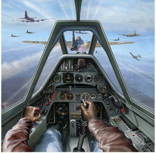 I recently posted this artwork to my WWII German Aviation collection. It is amazing!