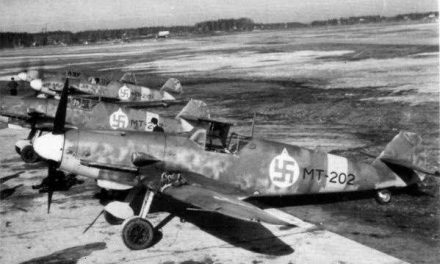 Finnish Messchersmitt Bf-109 G-2s.
