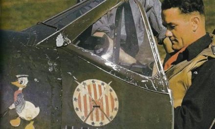 Polish ace Jan Zumbach strapping into his Spitfire Mk.Vb of 303 Squadron.