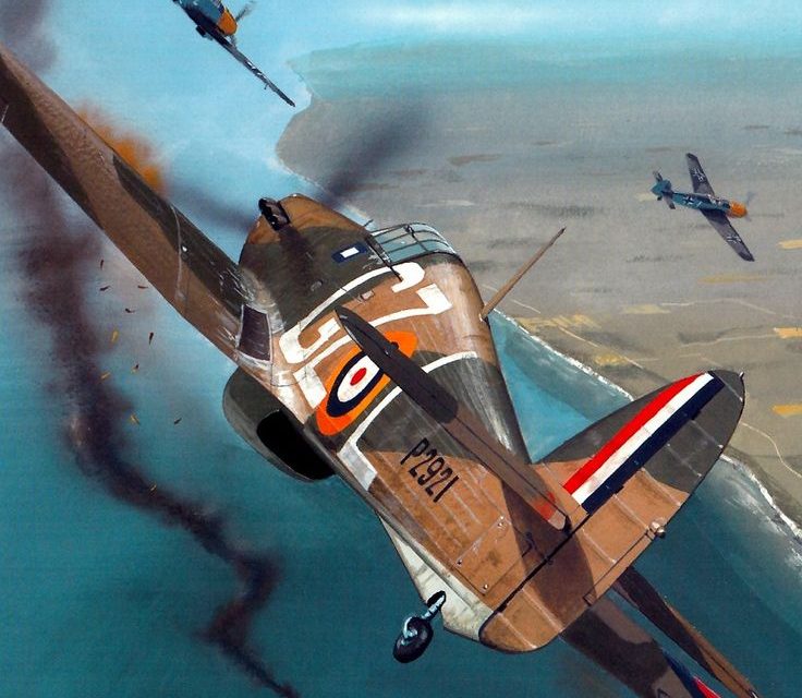 Aces of the Hurricane by Iain Wyllie – Hurricane Mk1 P2921 GZ-L flown by Flt/Lt.