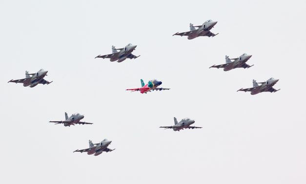 And this is how AAD 2018 got underway, apparently the largest SAAB Gripen formation ever on public display in South…