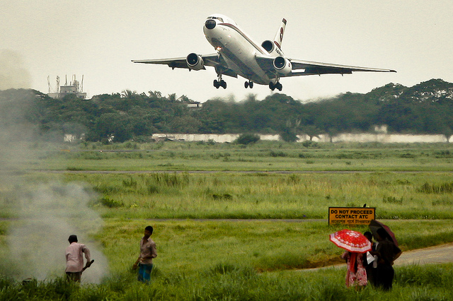 Biman Bangladesh Airlines McDonnell Douglas DC-10-30 takes off from Dhaka International Airport – VGHS