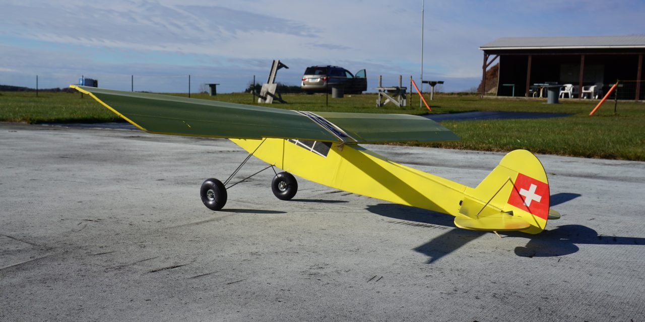 My FliteTest Storch before another successful flight.