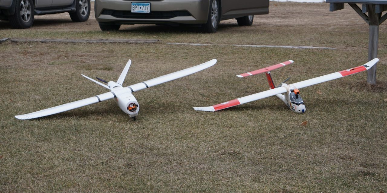 Here is my brand new XUAV Talon (V tail) next to my battle tested skywalker (T tail).
